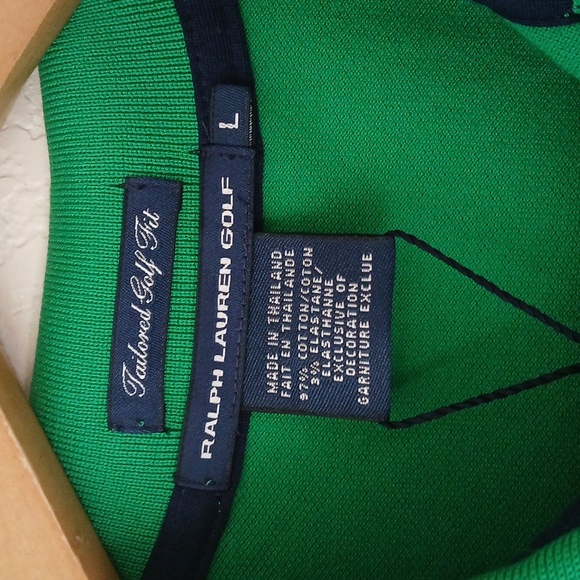Ralph Lauren Women's Golf Polo Shirt Green Tailored Fit - Picture 4 of 6